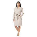 Fash Home-Unisex Bathrobe-Waffle design at Top & Soft TerryTowel inside for quick absorbancy and softness -100% Soft Cotton |Full Size | Perfect for Royal Elite Class Men/Women/Couples (Camel Beige)