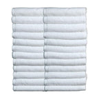 Cotton Premium Hotel Plain Hand Towel 560 GSM (Set of 24, White)