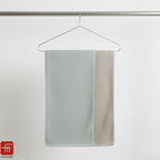 Fash Home Waffle Terry Fusion 2pc Bath Towel-75X150cm Full Large Size 100% Soft Cotton Super Luxurious | Quick Absorbent | Only for Premium Royal Elite Class Men/Women/Couples-CamelBeige+NaturalGrey
