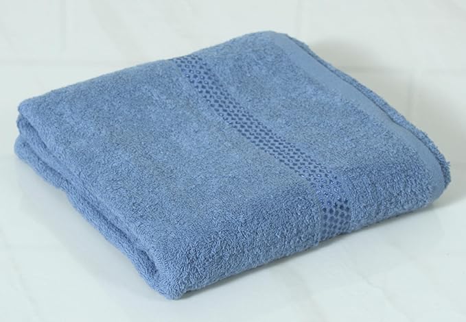 100% Cotton 4 Piece Hand Towel Set, 380 GSM Super Absorbency & Ultrasoft (40x60cm.) (Navy & Beige)
