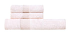 100% Natural Bamboo Towel 550 GSM 3 Pcs Towel Set (1 Bath75X150 +2 Hand 40x60) (Pearl Peach)