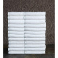 Cotton Premium Hotel Plain Hand Towel 560 GSM (Set of 24, White)