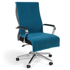 FASH Home Office Chair Towel | Luxury Car Seat Towel Cover | 100% Superfine Cotton | 550 GSM Large Size with Tie Knot | Teal | Pack of 1