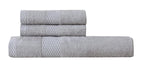 100% Natural Bamboo Towel 550 GSM 3 Pcs Towel Set (1 Bath75X150 +2 Hand 40x60) (Mist Grey)