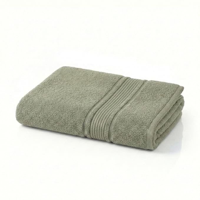Fash Home 400 GSM Towel 70x140 cm – 1 Pc, Ultra Soft, Highly Absorbent, Quick Dry, Plush & Durable Cotton Bath Towel for Home, Gym & Spa (Olive Green)