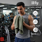 Fash Home Waffle Terry Fusion 4pc HandTowel-40X60cm Full Large Size 100% Soft Cotton Super Luxurious | Quick Absorbent | Only for Premium Royal Elite Class Men/Women/Couples- Multipack