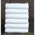 Cotton Premium Hotel Plain Hand Towel 560 GSM (Set of 6, White)
