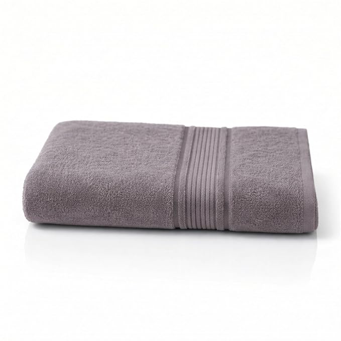 Fash Home 400 GSM Towel 70x140 cm – 1 Pc, Ultra Soft, Highly Absorbent, Quick Dry, Plush & Durable Cotton Bath Towel for Home, Gym & Spa (Grey)