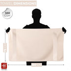 100% Natural Bamboo Towel 500 GSM Solid Hand Towel Pack of 4(40x60) (Pearl Peach)