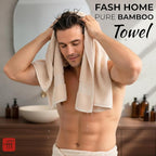 100% Natural Bamboo Towel 500 GSM Solid Hand Towel Pack of 4(40x60) (Pearl Peach)