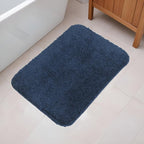 Fash Home Luxury 2000 GSM Microfiber Bathmat 40x60 cm, Ultra Soft, Highly Absorbent, Quick Drying, Non-Slip, Machine Washable, Durable for Bathrooms & Kitchens (Navy Blue)