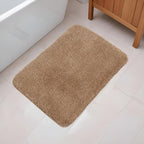 Fash Home Luxury 2000 GSM Microfiber Bathmat 40x60 cm, Ultra Soft, Highly Absorbent, Quick Drying, Non-Slip, Machine Washable, Durable for Bathrooms & Kitchens (Beige)