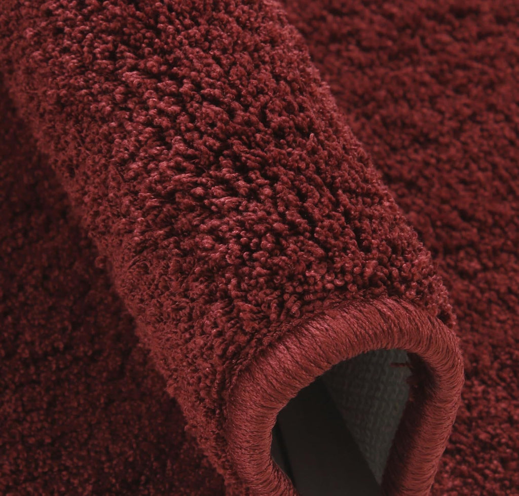 Fash Home Luxury Microfiber Bath Mat – Size 40x60 cm, 1500 GSM Ultra-Absorbent, Quick-Dry, Soft, Non-Slip, Machine Washable, Perfect for Bathroom, Shower, and Floor Use (Maroon)