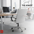 FASH Home Office Chair Towel | Luxury Car Seat Towel Cover | 100% Superfine Cotton | 550 GSM Large Size with Tie Knot | White | Pack of 4