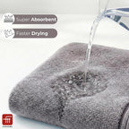 Fash Home 400 GSM Towel 70x140 cm – 1 Pc, Ultra Soft, Highly Absorbent, Quick Dry, Plush & Durable Cotton Bath Towel for Home, Gym & Spa (Grey)