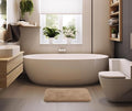 Fash Home Luxury 2000 GSM Microfiber Bathmat 40x60 cm, Ultra Soft, Highly Absorbent, Quick Drying, Non-Slip, Machine Washable, Durable for Bathrooms & Kitchens (Beige)