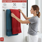 500 GSM 100% Cotton Highly Absorbent Super Luxury Large Couple Bath Towel Set (Set of 2 Maroon Red & Teal)