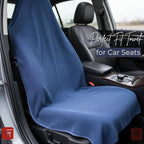 FASH Home Office Chair Towel | Luxury Car Seat Towel Cover | 100% Superfine Cotton | 550 GSM Large Size with Tie Knot | Navy Blue | Pack of 4