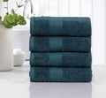 Micro Twist Towel Set 600 GSM Premium 6 Pcs Combo 2 Bath 2 Hand 2 Face Towels Ultra Soft Super Absorbent Quick Dry Towel Set Peacock Blue for Home Gym Spa Travel