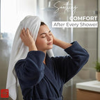 Fash Home Waffle Terry Fusion 2pc Bath Towel-75X150cm Full Large Size 100% Soft Cotton Super Luxurious | Quick Absorbent | Only for Premium Royal Elite Class Men/Women/Couples-OliveGreen+OpticalWhite