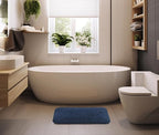 Fash Home Luxury 2000 GSM Microfiber Bathmat 40x60 cm, Ultra Soft, Highly Absorbent, Quick Drying, Non-Slip, Machine Washable, Durable for Bathrooms & Kitchens (Navy Blue)