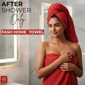 100% Cotton Super & Soft Towel Collection Set of 3 (Bath + Hand + Hand) 500 GSM Large Size (Maroon)