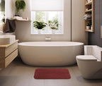 Fash Home Luxury Microfiber Bath Mat – Size 40x60 cm, 1500 GSM Ultra-Absorbent, Quick-Dry, Soft, Non-Slip, Machine Washable, Perfect for Bathroom, Shower, and Floor Use (Maroon)