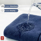 Fash Home 400 GSM Towel 70x140 cm – 1 Pc, Ultra Soft, Highly Absorbent, Quick Dry, Plush & Durable Cotton Bath Towel for Home, Gym & Spa (Navy Blue)