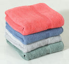 Quick Dry Star Border Bath Towel | 360 GSM Soft & Absorbent Solid Bath Towel | Lightweight & Skin-Friendly Towel for Everyday Use (4, Multicolor)