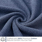 Fash Home 400 GSM Towel 70x140 cm – 1 Pc, Ultra Soft, Highly Absorbent, Quick Dry, Plush & Durable Cotton Bath Towel for Home, Gym & Spa (Navy Blue)