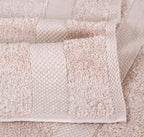 Fash Home 600 GSM Combed Cotton Hand Towel Set – 40x60 cm, Ultra Soft, Quick Dry & Highly Absorbent, 4 Pieces (Beige)