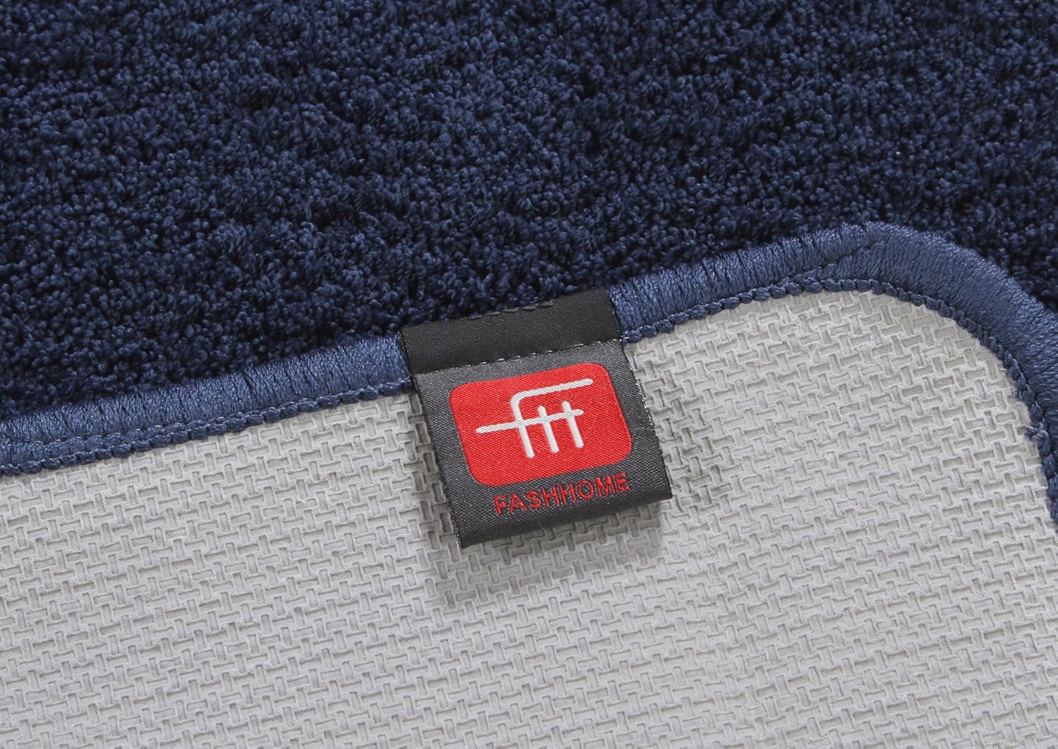 Fash Home Luxury Microfiber Bath Mat – Size 40x60 cm, 1500 GSM Ultra-Absorbent, Quick-Dry, Soft, Non-Slip, Machine Washable, Perfect for Bathroom, Shower, and Floor Use (Navy Blue)