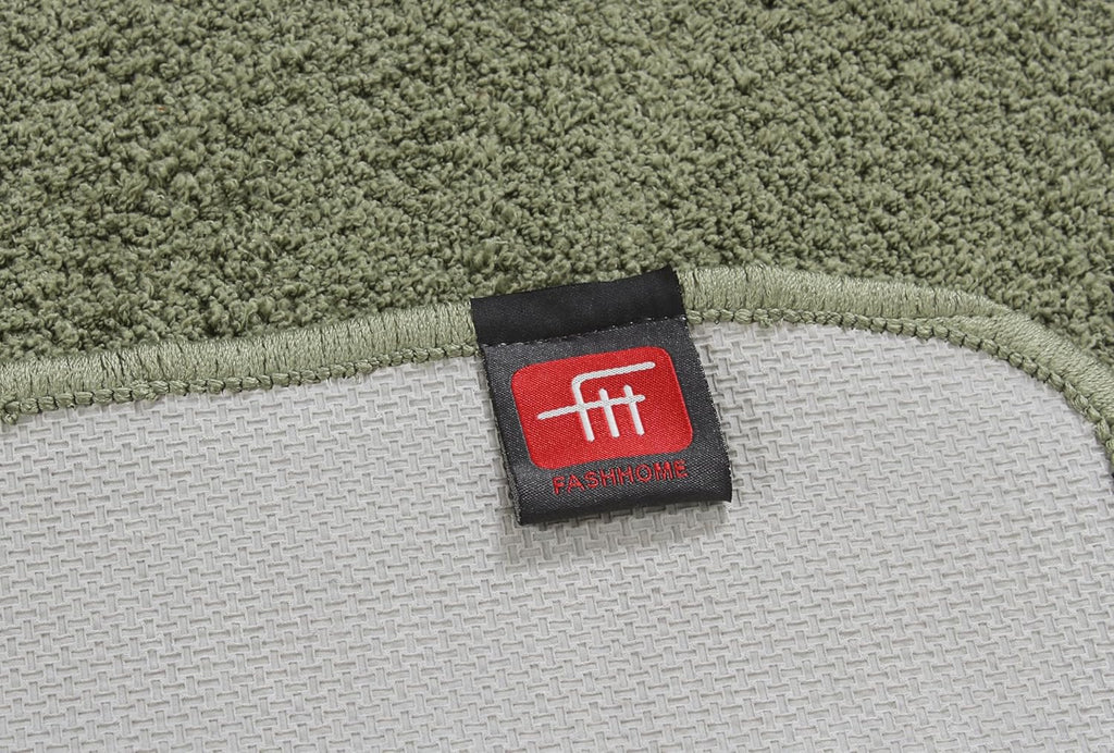 Fash Home Luxury Microfiber Bath Mat – Size 40x60 cm, 1500 GSM Ultra-Absorbent, Quick-Dry, Soft, Non-Slip, Machine Washable, Perfect for Bathroom, Shower, and Floor Use (Olive Green)