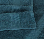 Fash Home 600 GSM Combed Cotton Hand Towel Set – 40x60 cm, Ultra Soft, Quick Dry & Highly Absorbent, 4 Pieces (Dark Teal)