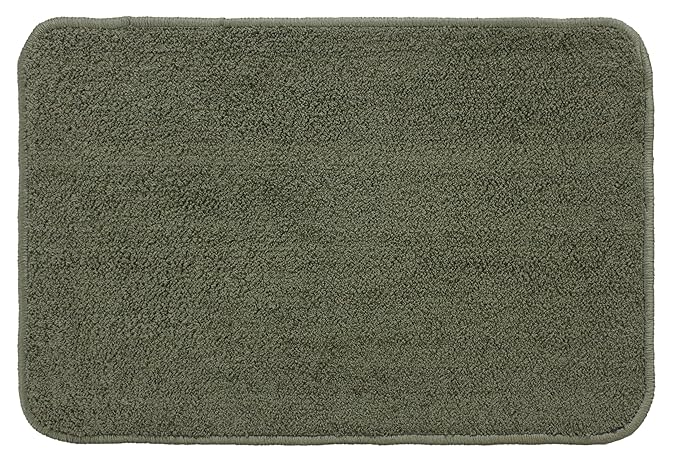 Fash Home Luxury Microfiber Bath Mat – Size 40x60 cm, 1500 GSM Ultra-Absorbent, Quick-Dry, Soft, Non-Slip, Machine Washable, Perfect for Bathroom, Shower, and Floor Use (Olive Green)