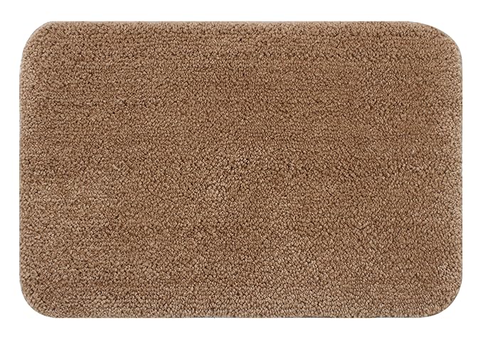 Fash Home Luxury 2000 GSM Microfiber Bathmat 40x60 cm, Ultra Soft, Highly Absorbent, Quick Drying, Non-Slip, Machine Washable, Durable for Bathrooms & Kitchens (Beige)
