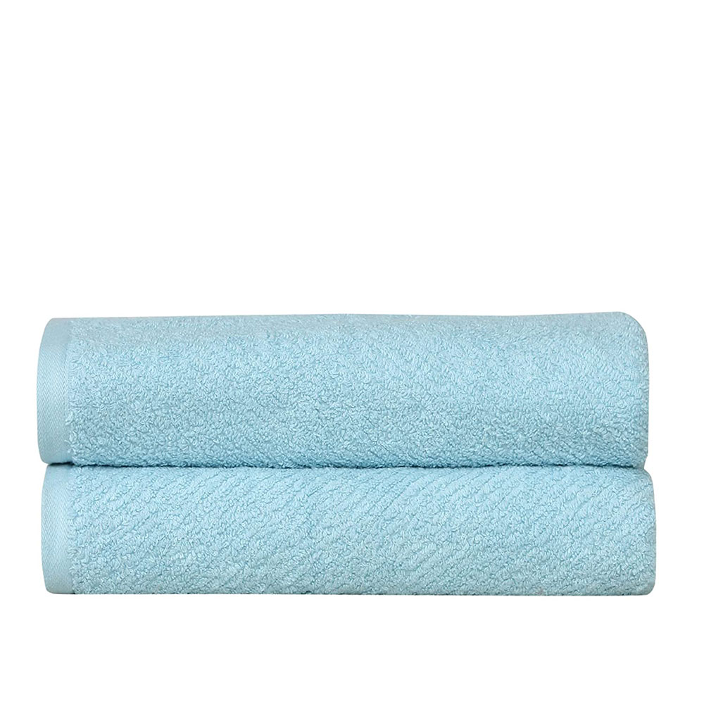 Fash Home International 100% Cotton Super Absorbent & Soft ,Antibacterial Large Couple Bath Towel Set 500 GSM (70X140_cm.) (Aqua Blue)