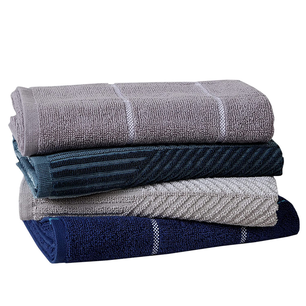 FASH Home INTERNATIONAL100% Cotton Superior Kitchen/Multipurpose Towel 425 GSM ,40x70_cm.(Multicolour) Set-4