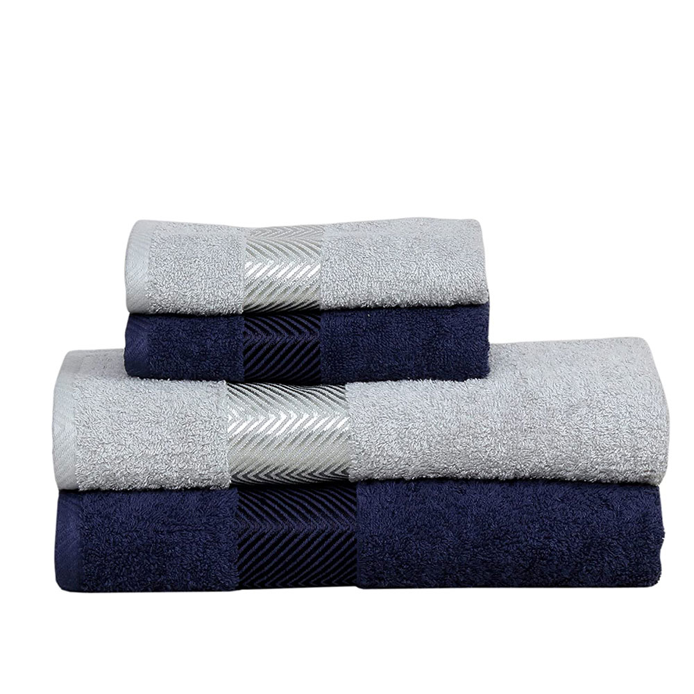 Fash Home International 100% Cotton Super Absorbent & Luxury Couple Bath & Hand Towel Collection 500 GSM