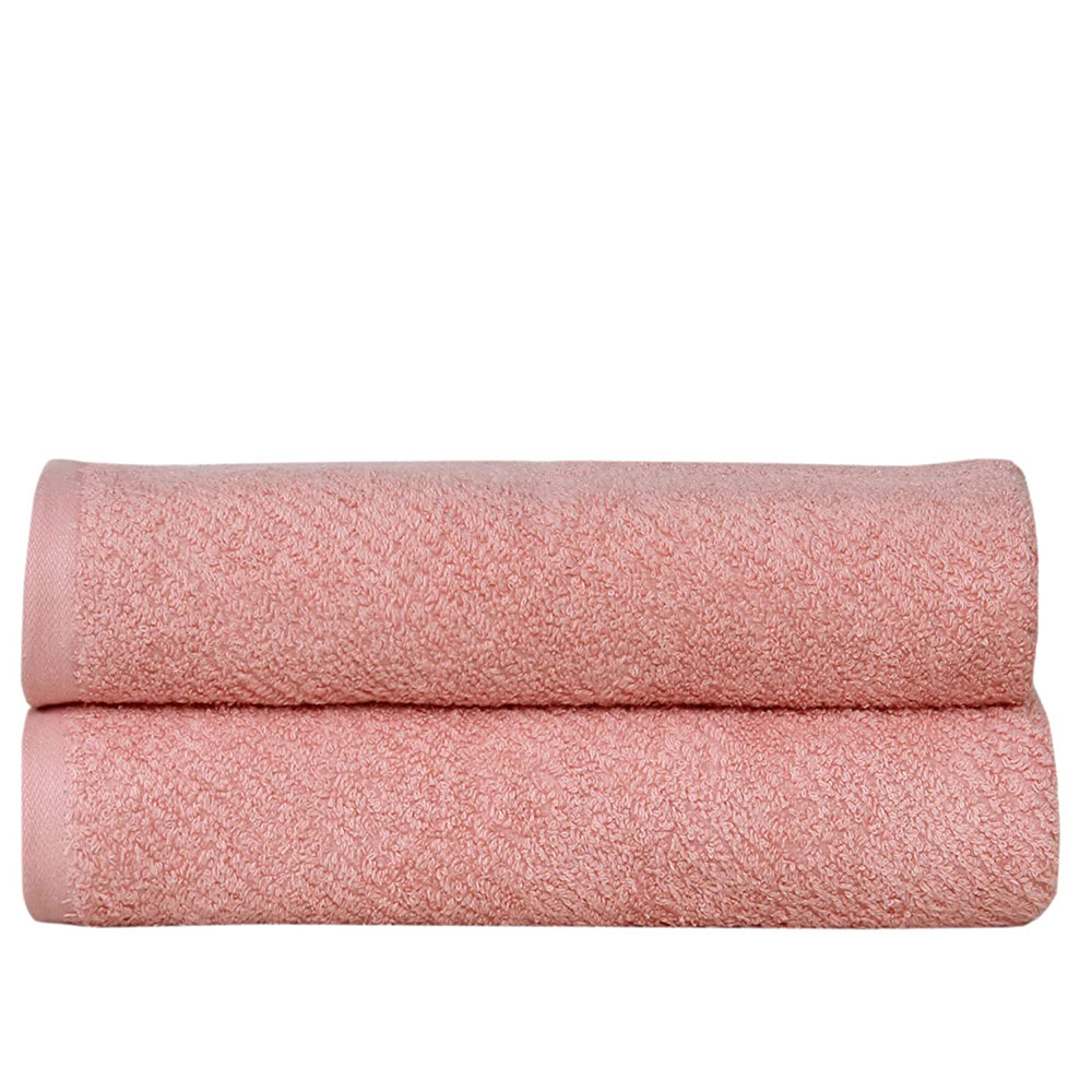   now Fash Home International 100% Cotton Super Absorbent & Soft ,Antibacterial Large Couple Bath Towel Set 500 GSM (70X140_cm.) (Pink)